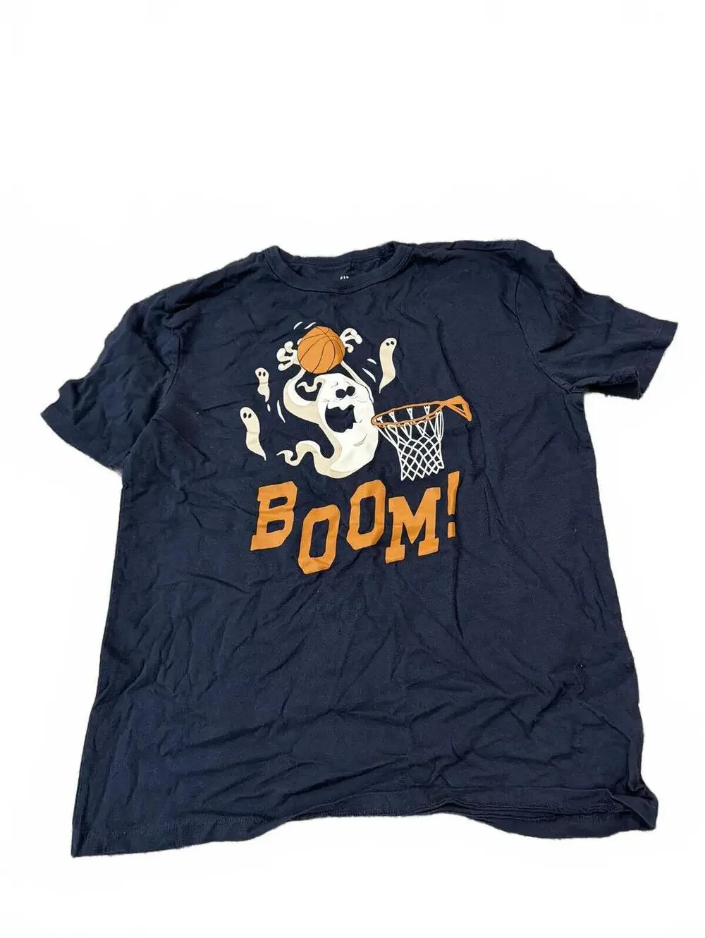 Gap Kids Boys Navy Halloween Graphic T-Shirt XXL Husky